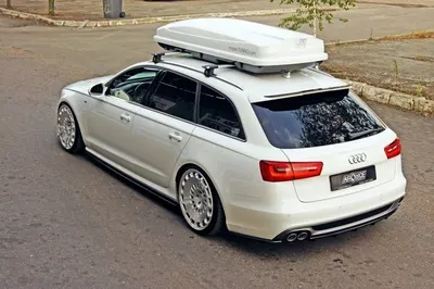 Maxton Design Hecksplitter für Audi A6 C7 S line Avant – Schwarz glänzend