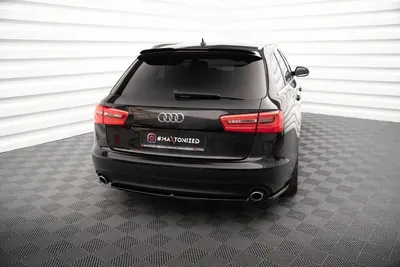 Maxton Design Hecksplitter für Audi A6 Avant / Limousine C7 – Schwarz glänzend