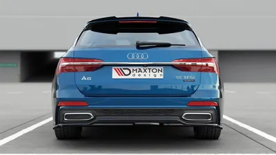 Maxton Design Hecksplitter für Audi A6 S line C8 – Schwarz glänzend