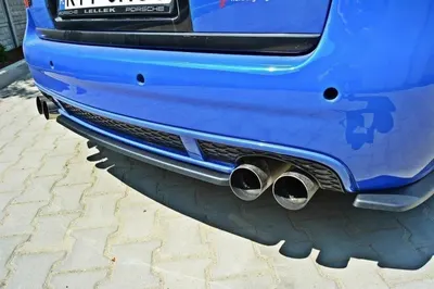 Maxton Design Hecksplitter für Audi RS6 C5 AVANT – Schwarz glänzend