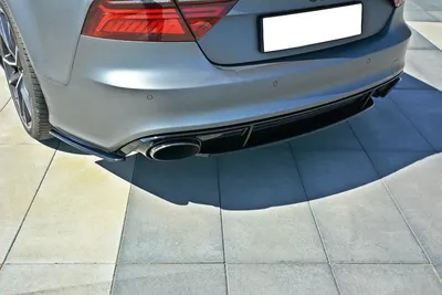 Maxton Design Hecksplitter für Audi RS7 C7 – Schwarz glänzend