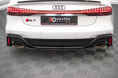 Maxton Design Hecksplitter für Audi RS7 C8 – Schwarz glänzend