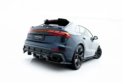 Maxton Design Hecksplitter für Audi RSQ8 Mk1 Facelift – Sichtcarbon (Prepreg)