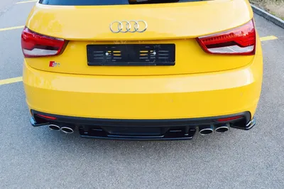 Maxton Design Hecksplitter für Audi S1 8X – Schwarz glänzend