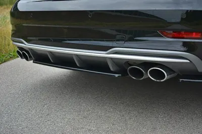 Maxton Design Hecksplitter für Audi S3 Schrägheck / Sportback / Limousine 8V Facelift – Schwarz glänzend