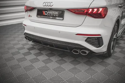 Maxton Design Hecksplitter für Audi S3 Sportback 8Y – Schwarz glänzend