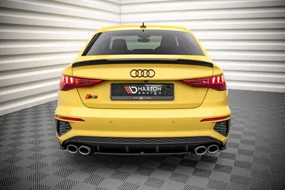Maxton Design Hecksplitter für Audi S3 Limousine 8Y – Schwarz glänzend