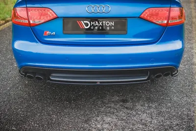 Maxton Design Hecksplitter für Audi S4 / A4 S line B8 Limousine – Schwarz glänzend