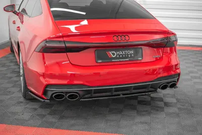 Maxton Design Hecksplitter für Audi S7 C8 – Schwarz glänzend