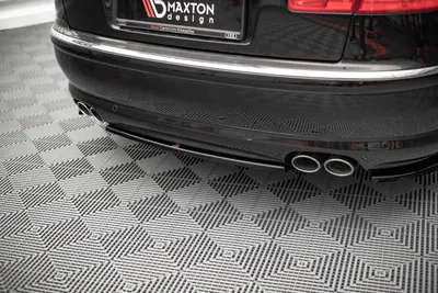 Maxton Design Hecksplitter für Audi S8 Limousine D3 – Schwarz glänzend