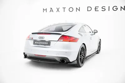 Maxton Design Hecksplitter für Audi TT S line 8J Facelift – Schwarz glänzend