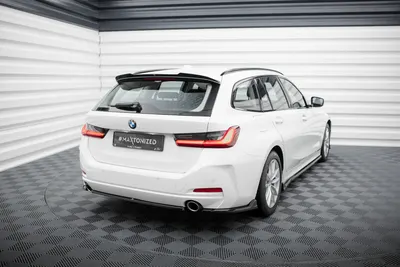 Maxton Design Hecksplitter für BMW 3er Limousine / Touring G20 / G21 Facelift – Schwarz glänzend