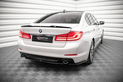 Maxton Design Hecksplitter für BMW 5er Limousine G30 – Schwarz glänzend