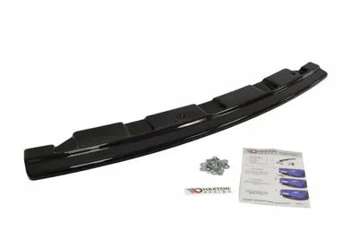 Maxton Design Hecksplitter für BMW 5er M-Paket Limousine/Touring F10/F11 - Without Vertical Bars (Mit Zwei Einzel Auspuffendrohr) – Schwarz glänzend