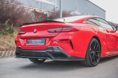Maxton Design Hecksplitter für BMW 8er Coupé M-Paket G15 – Schwarz glänzend