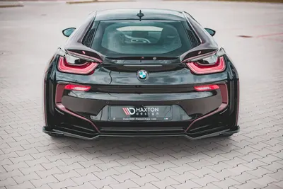 Maxton Design Hecksplitter für BMW i8 – Schwarz glänzend