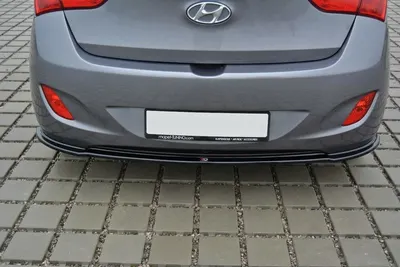 Maxton Design Hecksplitter für Hyundai i30 Mk2 – Schwarz glänzend