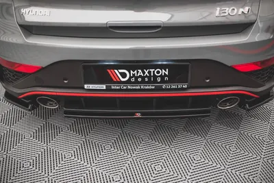 Maxton Design Hecksplitter für Hyundai i30 N Schrägheck Mk3 Facelift – Schwarz glänzend