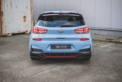 Maxton Design Hecksplitter für Hyundai i30 N Mk3 Schrägheck – Schwarz glänzend