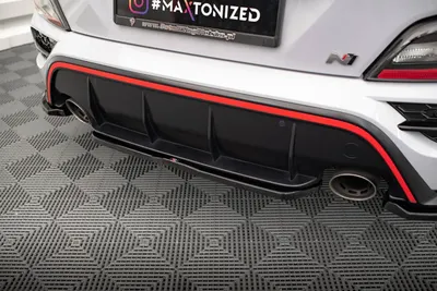 Maxton Design Hecksplitter für Hyundai Kona N Mk1 – Schwarz glänzend