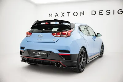 Maxton Design Hecksplitter für Hyundai Veloster N Mk2 – Schwarz glänzend