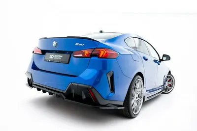 Maxton Design Hecksplitter mit vertikalen Streben für BMW 2er M-Paket Gran Coupé F74 – Schwarz glänzend