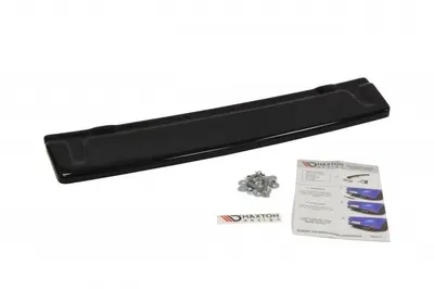 Maxton Design Hecksplitter mit vertikalen Streben für VW Golf 7 R Schrägheck (Ohne Vertikale Balken) – Schwarz glänzend