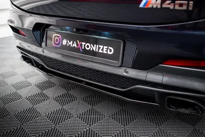 Maxton Design Hecksplitter V.1 für BMW X4 M40i G02 – Schwarz glänzend