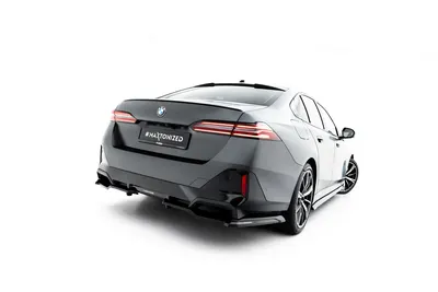 Maxton Design Hecksplitter V.2 für BMW 5er / i5 M-Paket Limousine / Touring G60 / G61 – Schwarz glänzend