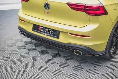 Maxton Design Hecksplitter für VW Golf 8 GTI Clubsport – Schwarz glänzend