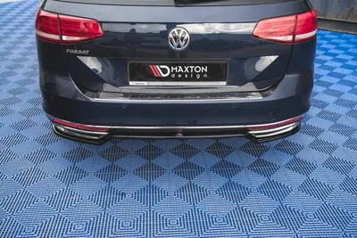 Maxton Design Hecksplitter für VW Passat B8 – Schwarz glänzend