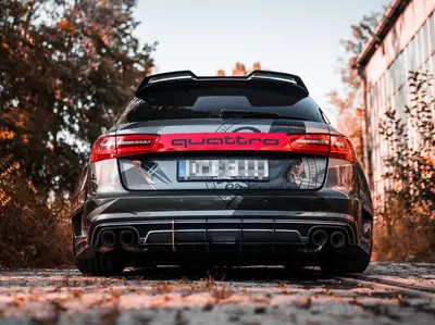 Maxton Design Heckspoiler für Audi S6 / A6 S line C7 / C7 Facelift Avant – GFK, unlackiert