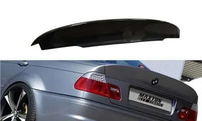 Maxton Design Heckspoiler für BMW 3er E46 - 4 DOOR SALOON M3 CSL LOOK – Schwarz glänzend
