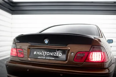 Maxton Design Heckspoiler für BMW 3er E46 Coupé M3 CSL LOOK – Schwarz glänzend/matt