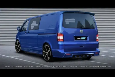 Maxton Design Heckstoßstange für VW T5 Revolution TUV Teilgutachten – GFK, unlackiert