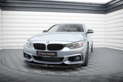 Maxton Design Hybrid Frontsplitter für BMW 4er Coupé / Gran Coupé / Cabrio M-Paket F32 / F36 / F33 – Schwarz glänzend