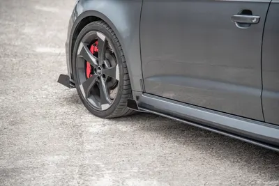 Maxton Design Seitenflaps für Audi RS3 8V Sportback – Schwarz matt