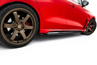 Maxton Design Seitenflaps für Audi RS3 Limousine 8Y Facelift – Schwarz matt