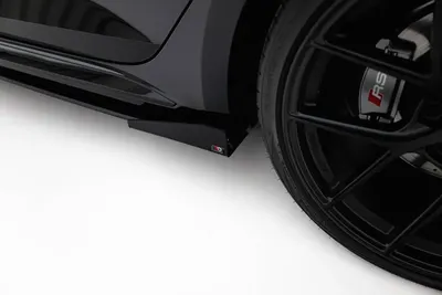 Maxton Design Seitenflaps für Audi RS5 Sportback F5 – Schwarz matt