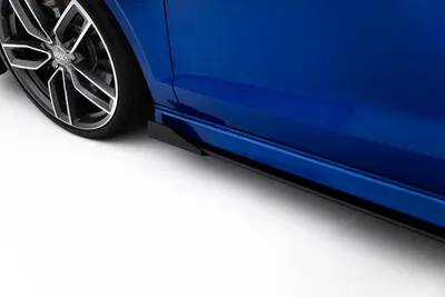 Maxton Design Seitenflaps für Audi S3 / A3 S line Limousine 8V – Schwarz matt