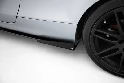 Maxton Design Seitenflaps für Audi TT S / TT S line 8J Facelift – Schwarz matt