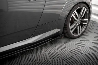 Maxton Design Seitenflaps für Audi TT S / S line 8S – Schwarz matt