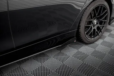 Maxton Design Seitenflaps für BMW 4er Gran Coupé F36 – Schwarz matt