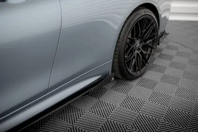 Maxton Design Seitenflaps für BMW 4er Coupé / Gran Coupé / Cabrio M-Paket F32 / F36 / F33 – Schwarz matt