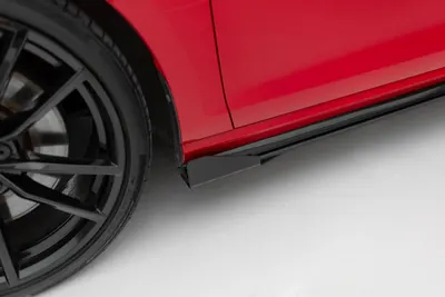 Maxton Design Seitenflaps für VW Golf 7 R / R-Line Facelift – Schwarz matt