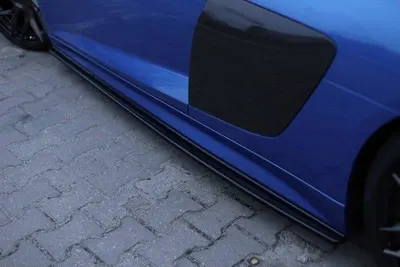 Maxton Design Seitenschweller-Ansätze für Audi R8 Mk2 – Schwarz glänzend