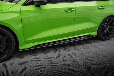 Maxton Design Seitenschweller-Ansätze für Audi RS3 Limousine / Sportback 8Y – Sichtcarbon (Prepreg)