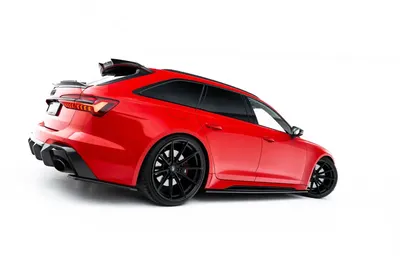 Maxton Design Seitenschweller-Ansätze für Audi RS6 C8 / C8 Facelift – Sichtcarbon (Prepreg)