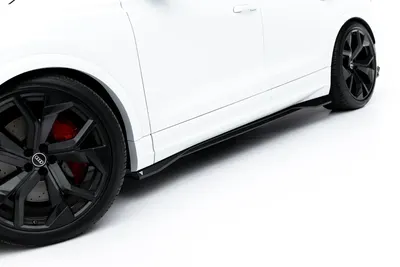 Maxton Design Seitenschweller-Ansätze für Audi RSQ8 Mk1 – Sichtcarbon (Prepreg)