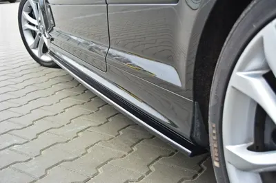 Maxton Design Seitenschweller-Ansätze für Audi S3 8P / S3 8P Facelift / RS3 8P – Schwarz glänzend
